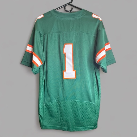 Adidas University of Miami Hurricanes  Football Jersey. Size Large. - Picture 8 of 9